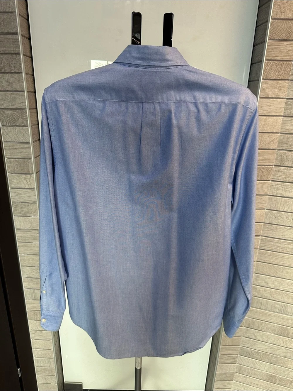 J. Crew Men's Light Blue Pina Cotton Button-Down Dress Shirt